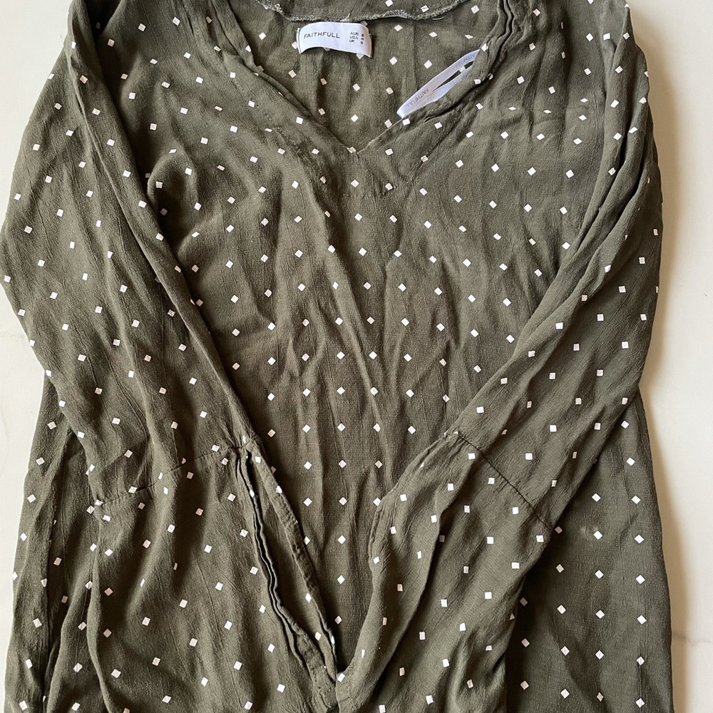 Boutique Faithfull Longline Tunic Top Blouse